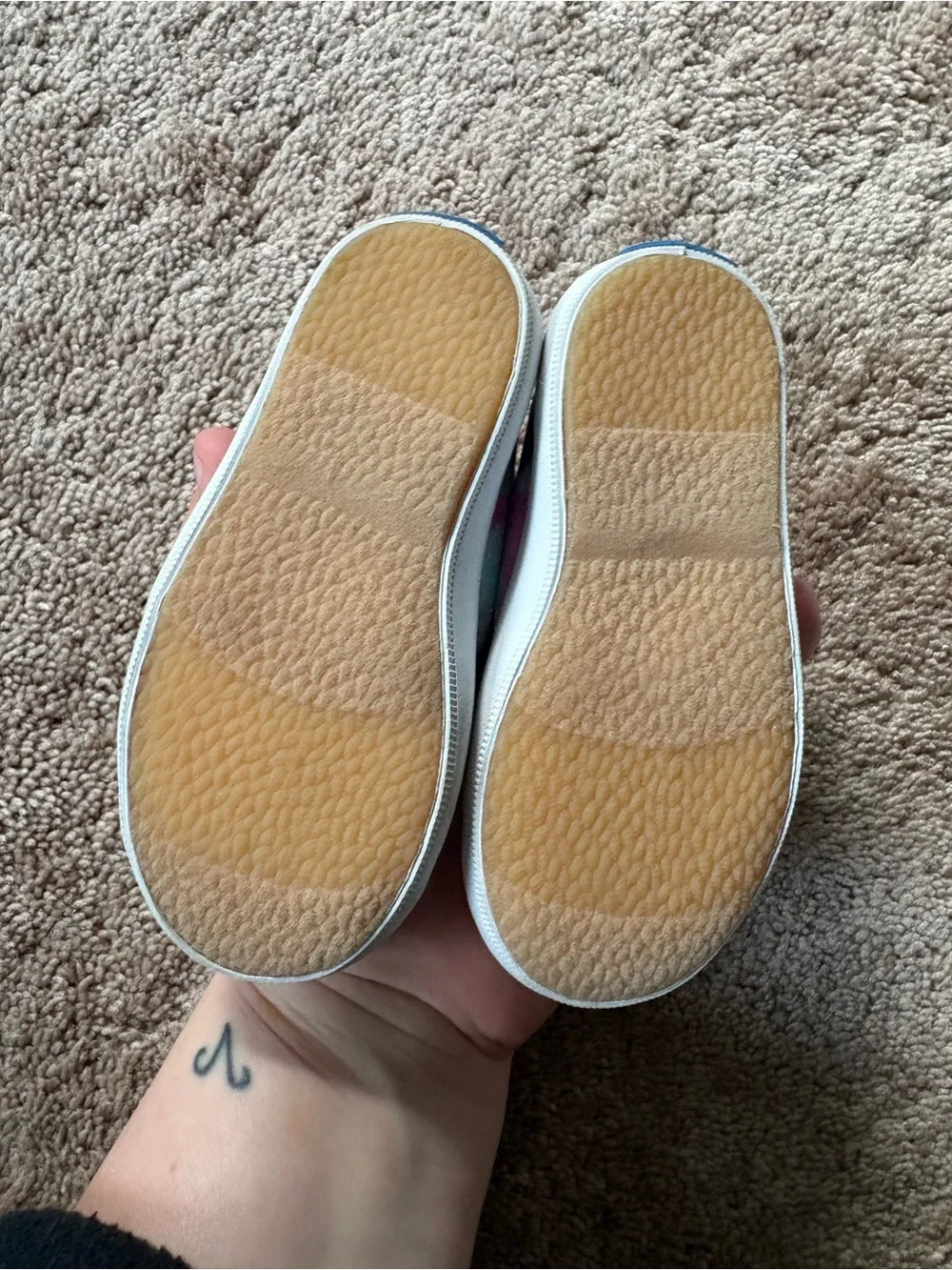 Keds Kids Pink & Blue Tie-Dye Heart Strap Mary Janes
